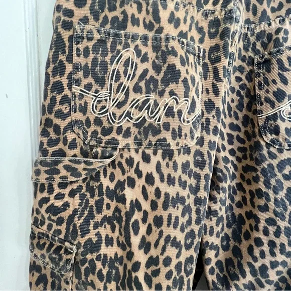 DAMSON MADDER Dion Leopard Cargo Pants Size UK 18/US 14 ~ NWT - Picture 10 of 11